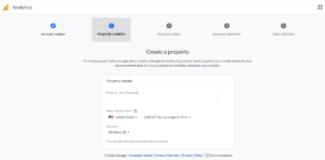 Google analytics property